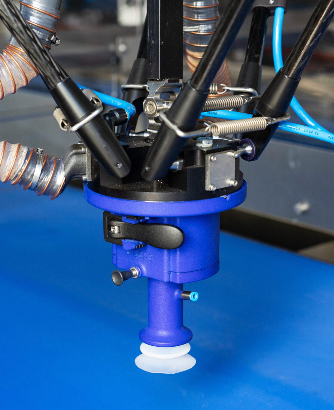 Delta-Roboter mit SLS-Vakuumgreifer für Pick-and-Place lebensmittelechter Produkte