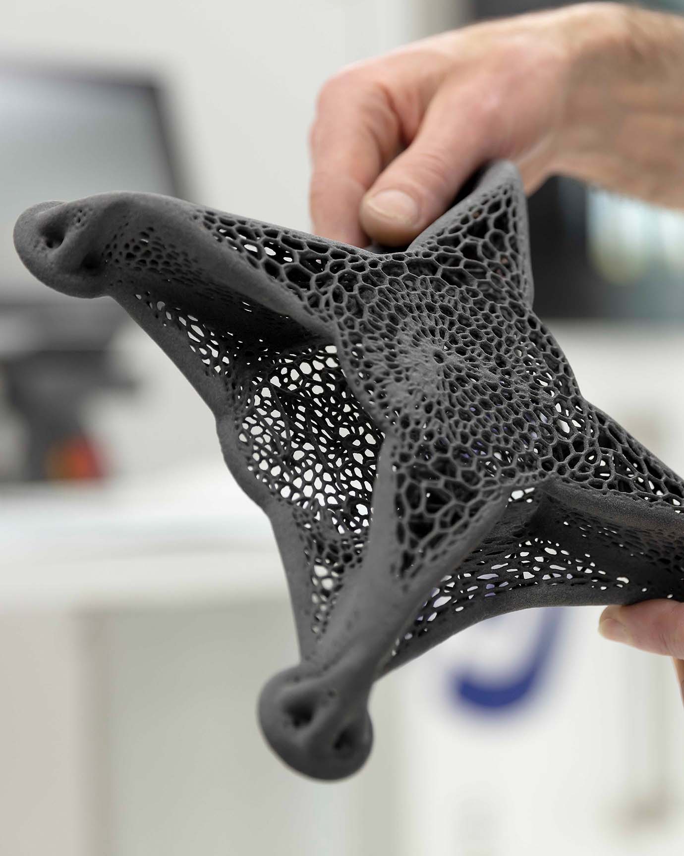 Komplexe Gittergeometrie 3D-gedruckt per SLS bei Parts on Demand